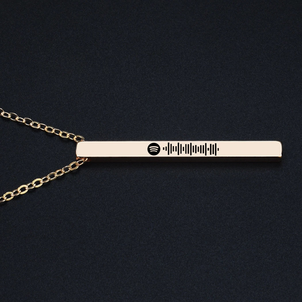 Spotify Code Custom Necklace