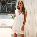 Hollow Lace Dress Casual