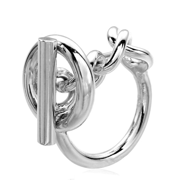 Sterling Silver Rope Chain Ring