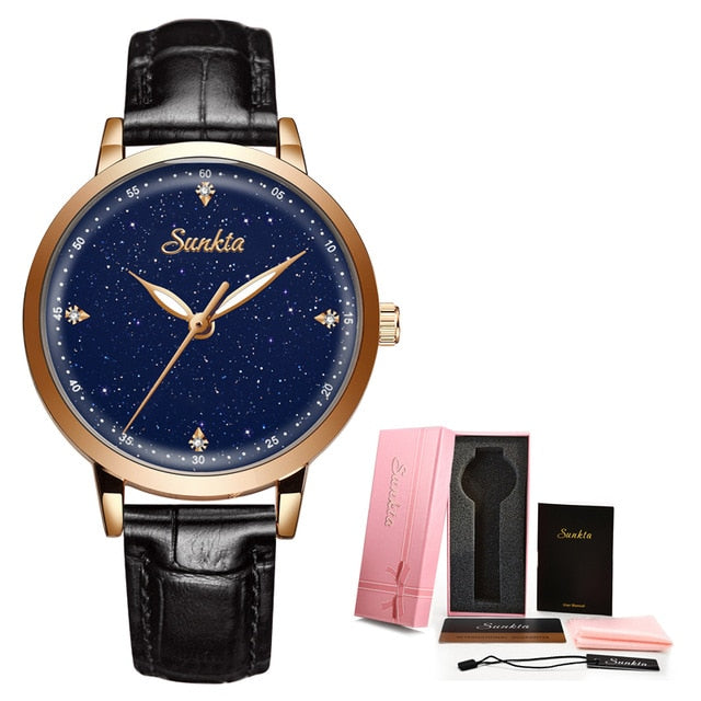 Ultra-thin Calendar Week Quartz Watch
