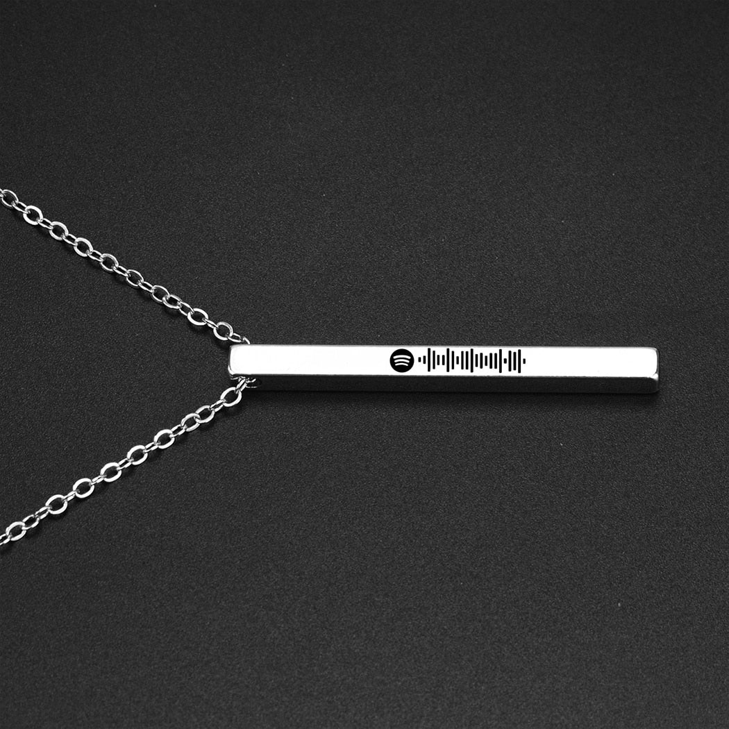 Spotify Code Custom Necklace