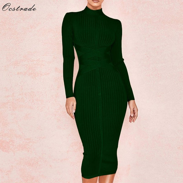 Long Sleeve Bandage Dress Urbanz Clothes Long Sleeve Bandage Dress Urbanz Clothes