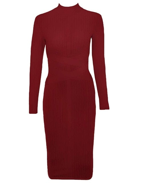 Long Sleeve Bandage Dress
