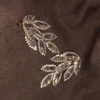 Elegant Crystal Leaves Earrings