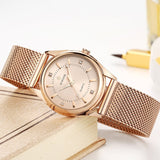 Luxury Diamond Rose Gold Bracelet Watch