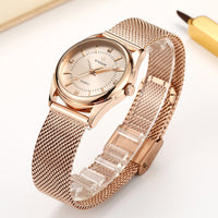 Luxury Diamond Rose Gold Bracelet Watch