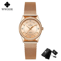 Luxury Diamond Rose Gold Bracelet Watch
