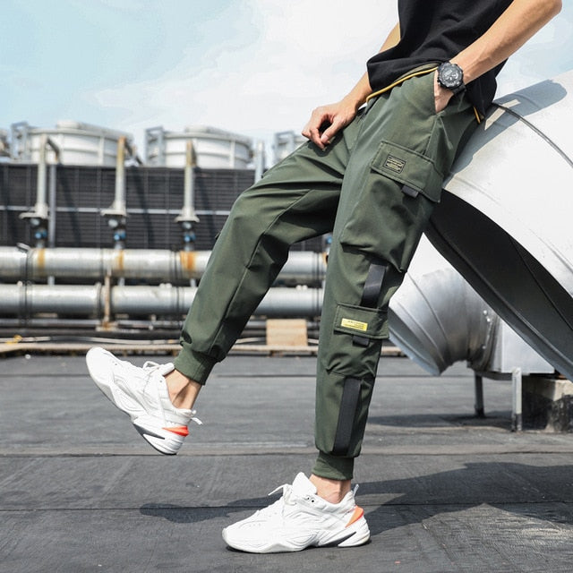 Black Hip Hop Casual Streetwear Pants