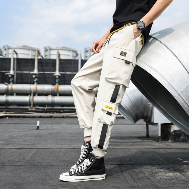 Black Hip Hop Casual Streetwear Pants
