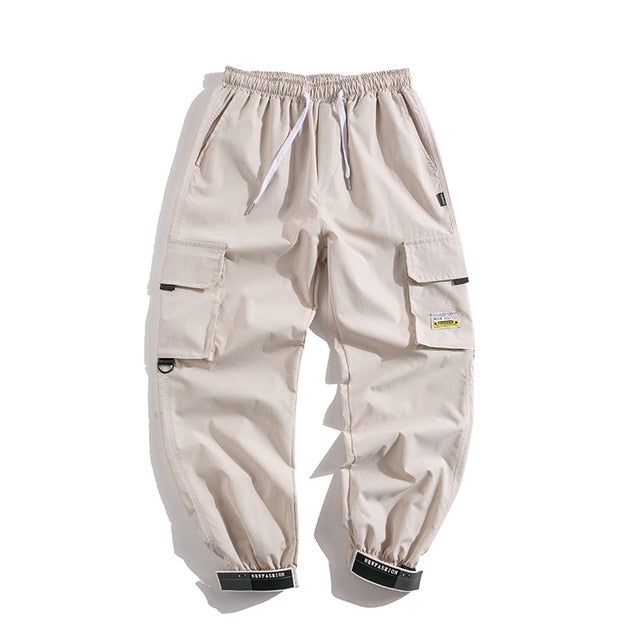 Black Hip Hop Casual Streetwear Pants