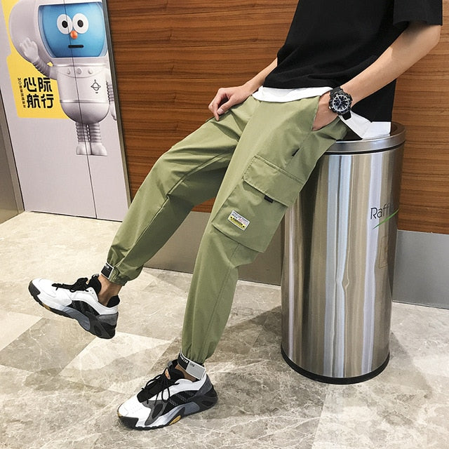 Black Hip Hop Casual Streetwear Pants
