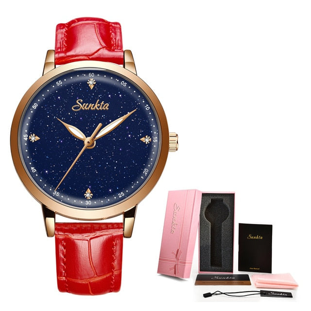 Ultra-thin Calendar Week Quartz Watch