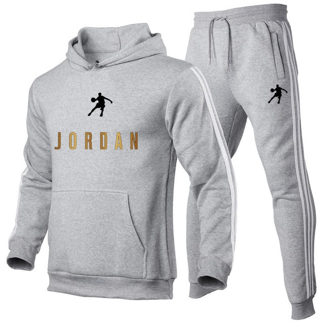 Tracksuit Hoodie Two Pieces + Pants Sports
