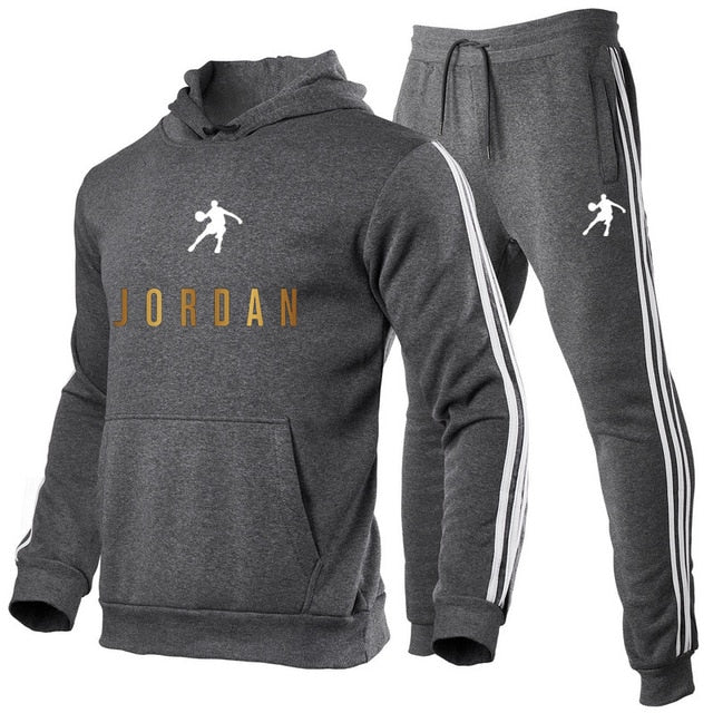Tracksuit Hoodie Two Pieces + Pants Sports