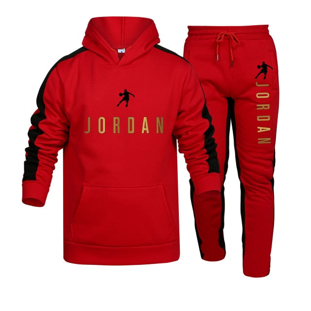 Tracksuit Hoodie Two Pieces + Pants Sports