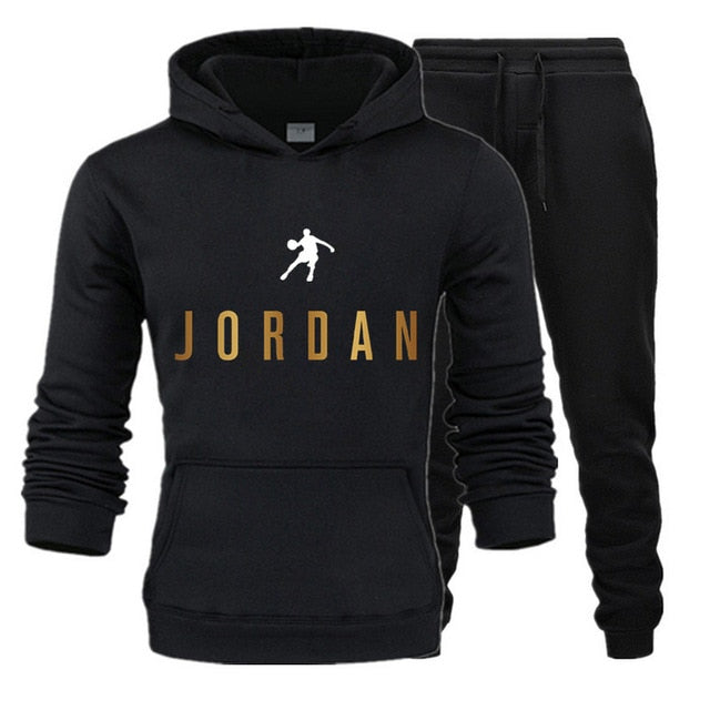 Tracksuit Hoodie Two Pieces + Pants Sports