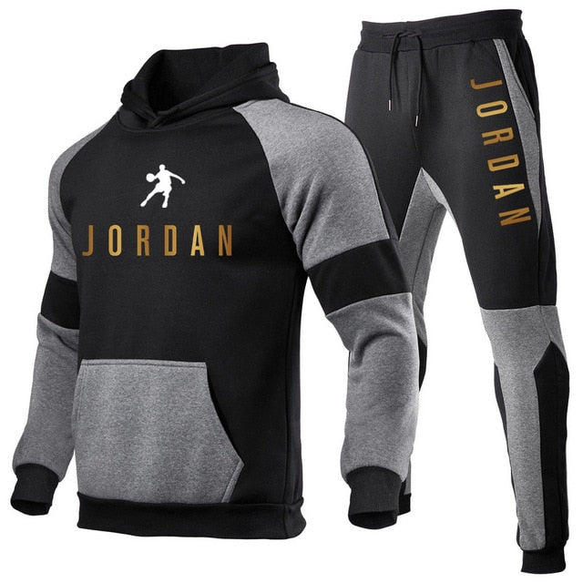 Tracksuit Hoodie Two Pieces + Pants Sports