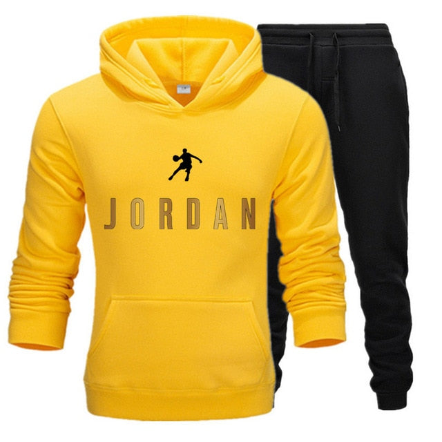 Tracksuit Hoodie Two Pieces + Pants Sports