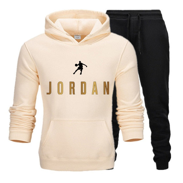 Tracksuit Hoodie Two Pieces + Pants Sports