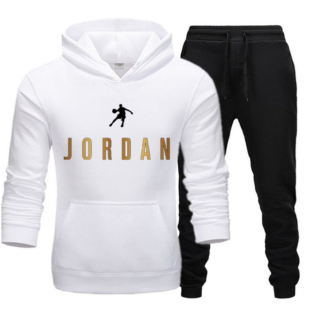 Tracksuit Hoodie Two Pieces + Pants Sports