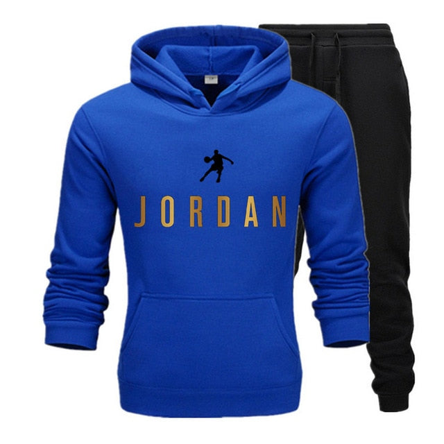 Tracksuit Hoodie Two Pieces + Pants Sports