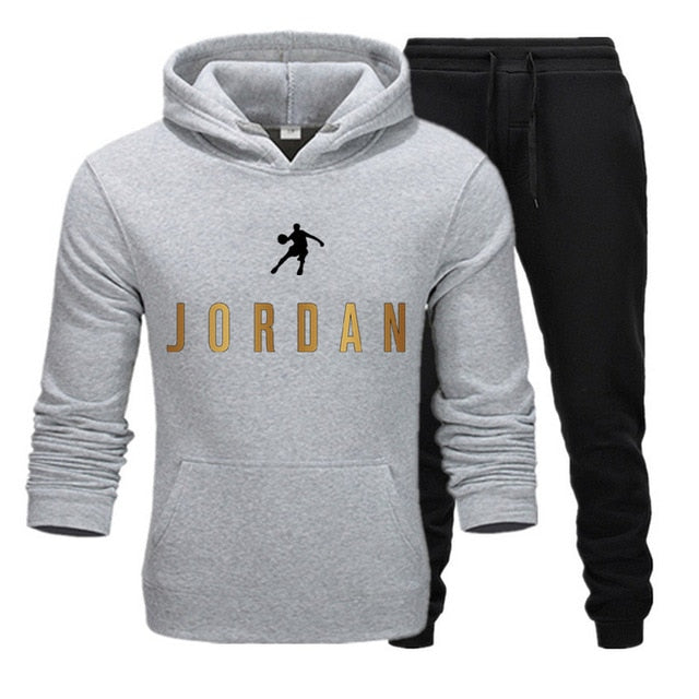 Tracksuit Hoodie Two Pieces + Pants Sports