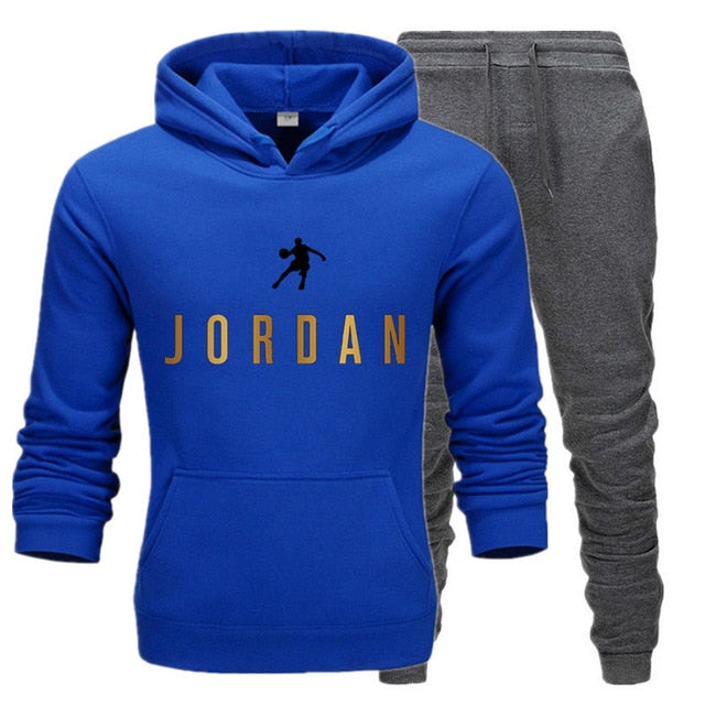 Tracksuit Hoodie Two Pieces + Pants Sports