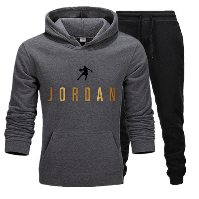 Tracksuit Hoodie Two Pieces + Pants Sports