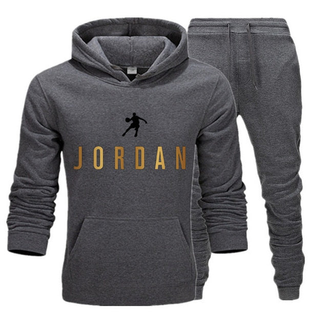 Tracksuit Hoodie Two Pieces + Pants Sports