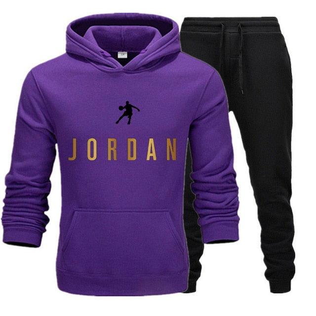 Tracksuit Hoodie Two Pieces + Pants Sports
