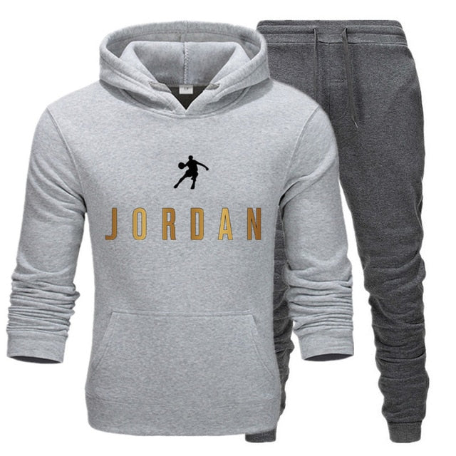 Tracksuit Hoodie Two Pieces + Pants Sports