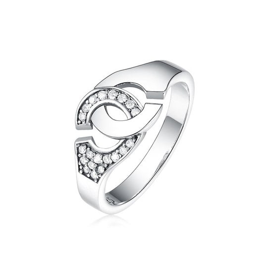 100% Sterling Silver Handcuff Ring