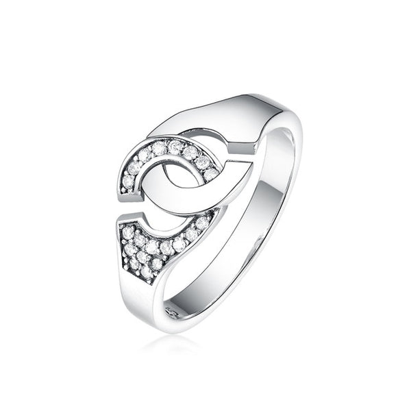 100% Sterling Silver Handcuff Ring
