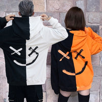 Smile Hoodies Hip Hop Oversized Sweatshirts