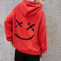 Smile Hoodies Hip Hop Oversized Sweatshirts