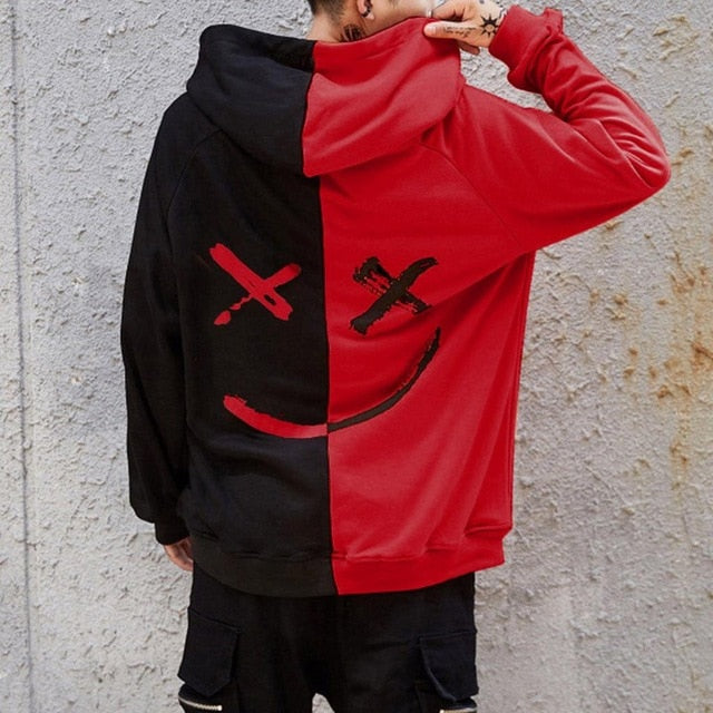 Smile Hoodies Hip Hop Oversized Sweatshirts