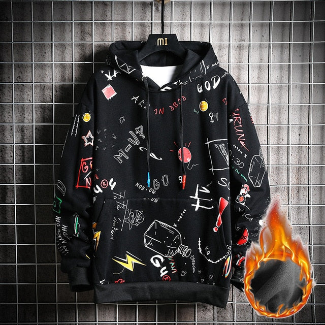 SingleRoad Men's Hoodies Men Streetwear Oversized