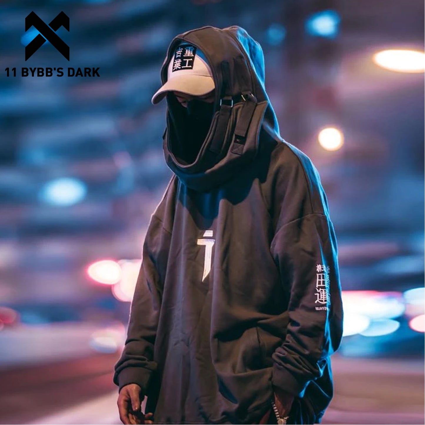 Dark Japanese Streetwear Hip Hop Hoodies