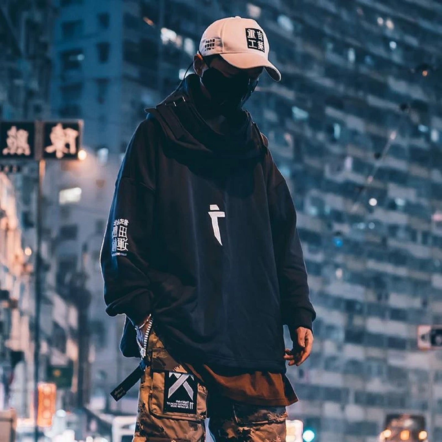 Dark Japanese Streetwear Hip Hop Hoodies