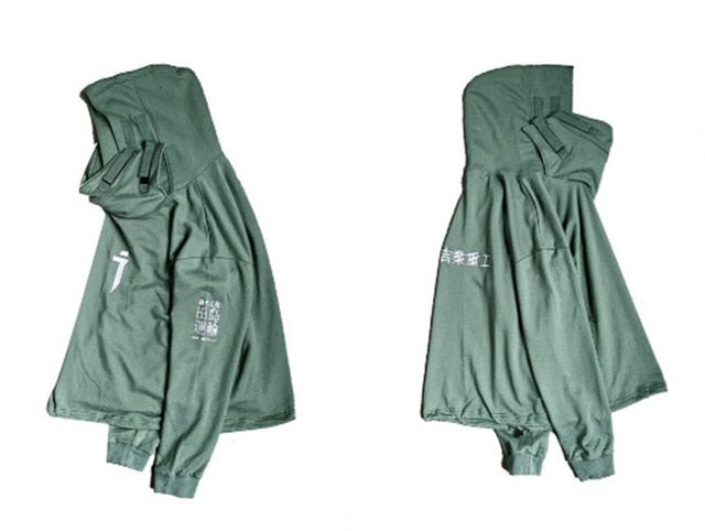 Dark Japanese Streetwear Hip Hop Hoodies