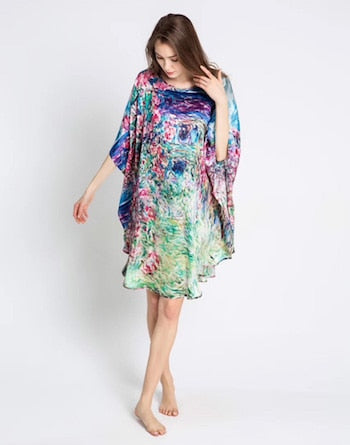 100% Silk Satin Dress Natural Mulberry