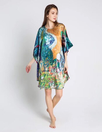 100% Silk Satin Dress Natural Mulberry