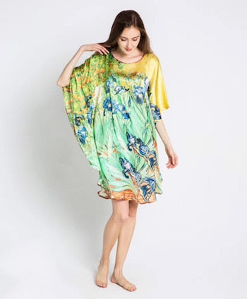 100% Silk Satin Dress Natural Mulberry