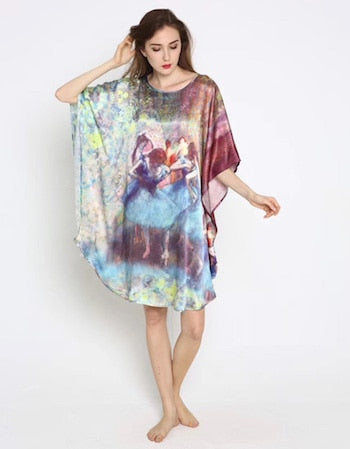 100% Silk Satin Dress Natural Mulberry