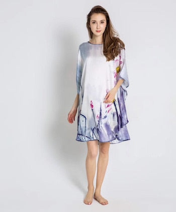 100% Silk Satin Dress Natural Mulberry