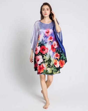 100% Silk Satin Dress Natural Mulberry