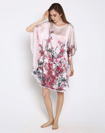 100% Silk Satin Dress Natural Mulberry