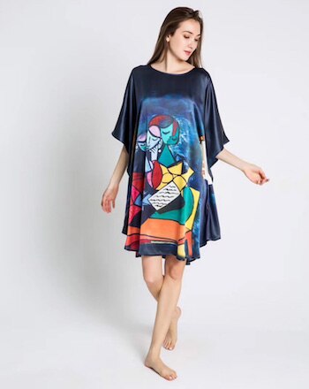 100% Silk Satin Dress Natural Mulberry